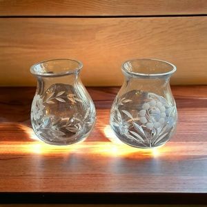 Etched Glass Candle Globes